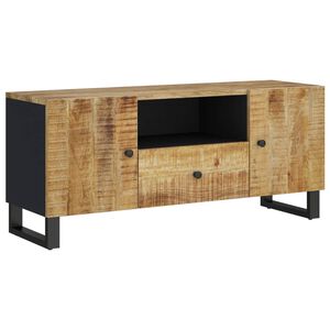 vidaXL Mobile TV 105x33,5x46cm Legno Massello Mango Legno Multistrato
