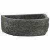 vidaXL Lavabo a parete Grigio 45 x 35 x 15 cm Pietra fiume