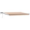 vidaXL Tenda retrattile manuale con LED 4 &times; 3 m