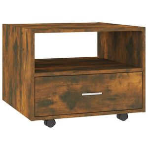 vidaXL Tavolino da Salotto Rovere Fumo 55x55x40cm in Legno Multistrato