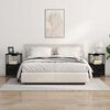 vidaXL Armadio da Notte con cassetto 2 pcs Rovere Nero 40 x 31 x 60 cm