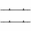 vidaXL Kit di Binari per Porte Scorrevoli 200 cm Acciaio Nero