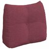 vidaXL Cuscino per Schiena Rosso Vino 60 x 24 x 50 cm Tessuto