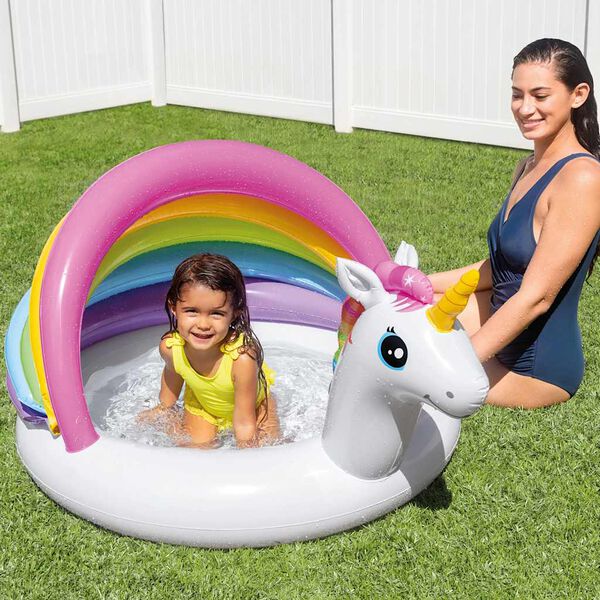 Intex Piscina per Bambini Unicorno 127x102x69 cm