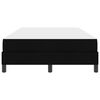vidaXL Letto a molle con materasso Nero 120 x 200 cm Tessuto