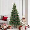 vidaXL Albero di Natale Artificiale con Rami Pieghevoli Verde 180 cm