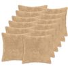 vidaXL Federa 12 pz HEERLEN Crema 50 x 50 cm
