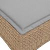 vidaXL Set Divano da Giardino 3 pz con Cuscini a L Beige in Polyrattan