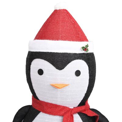 vidaXL Figura Decorativa Pinguino Natale con LED Tessuto Lusso 180cm