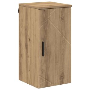 vidaXL Mobile da Bagno con porta Rovere artigianale 30 x 31,5 x 61 cm