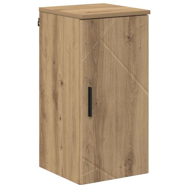 vidaXL Mobile da Bagno con porta Rovere artigianale 30 x 31,5 x 61 cm