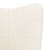 vidaXL poltrona Crema 62 x 67 x 95,5 cm Tessuto Sherpa