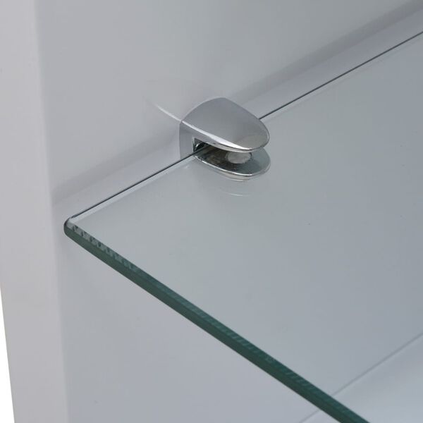 vidaXL Tavolino da Salotto Bianco Lucido