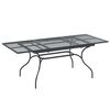 vidaXL Tavolo da Pranzo Estensibile in Rete Antracite 212 x 90 x 76 cm