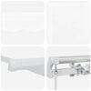 vidaXL Tenda da Sole Bianco 300 x 250 x 165 cm Poliestere