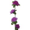 vidaXL Ghirlande Fiori Artificiali Natale 6 pz Viola Chiaro 240 cm