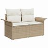vidaXL Set Divano da Giardino 8 pcs Beige polyrattan