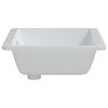 vidaXL Lavandino da Bagno Bianco 55,5x40x18,5 cm Rettangolare Ceramica