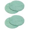 vidaXL Cuffie per lucidatrice 4 pz &Oslash; 14 cm Verde chiaro Microfibra