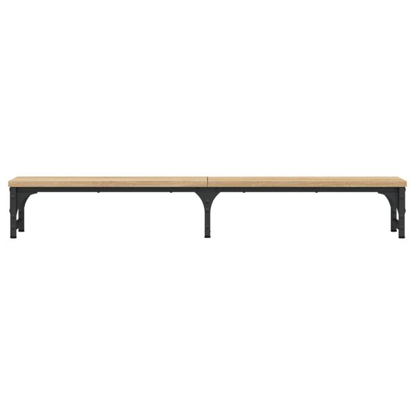 vidaXL Supporto Monitor Rovere Sonoma 105x23x15,5 cm Legno Multistrato