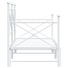 vidaXL Divano Letto Estraibile senza Materasso Bianco 90x190cm Acciaio