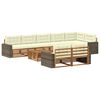 vidaXL Set di divani da esterno con cuscino 9 pcs