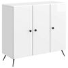 vidaXL Credenza Bianco Lucido 89 x 34,5 x 80 cm Legno ingegnerizzato