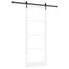 vidaXL Porta scorrevole Bianco e Nero 93 x 232 cm
