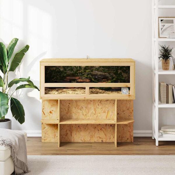 vidaXL Terrario Marrone 100 x 40 x 90 cm OSB