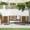vidaXL Set Salotto da Giardino 3 pz Ambra in Legno Massello di Pino