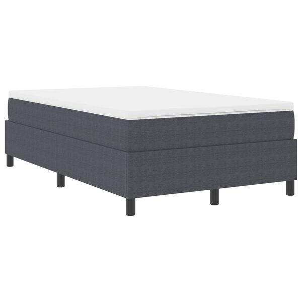vidaXL Struttura letto piattaforma Grigio scuro 120 x 190 cm Tessuto