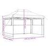 vidaXL Tenda Party Borgogna 279 x 410 x 315 cm Tessuto Oxford
