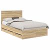 vidaXL Struttura del letto Rovere Sonoma Legno Ingegnerizzato
