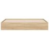 vidaXL Giroletto Cassetti Rovere Sonoma 180x200 cm Legno Multistrato