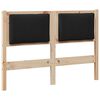 vidaXL Testiera Altro Marrone 120 cm Legno di pino massello