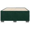 vidaXL Giroletto senza Materasso Verde Scuro 120x190 cm Velluto