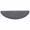 vidaXL Tappetini per scale 15 pz 56x17x3 cm grigio chiaro e blu semicircolari