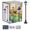 ProGarden Lampione Solare a LED 18x83 cm Bianco e Nero
