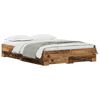 vidaXL Struttura del letto con cassetto Legno vecchio 135 x 190 cm