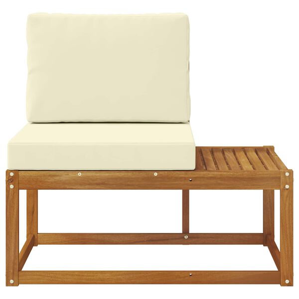 vidaXL Divano da Esterno con cuscino Naturale 91 x 63 x 73 cm