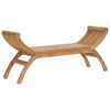 vidaXL Panchina da giardino 2 -Seater 126 cm Legno di teak solido