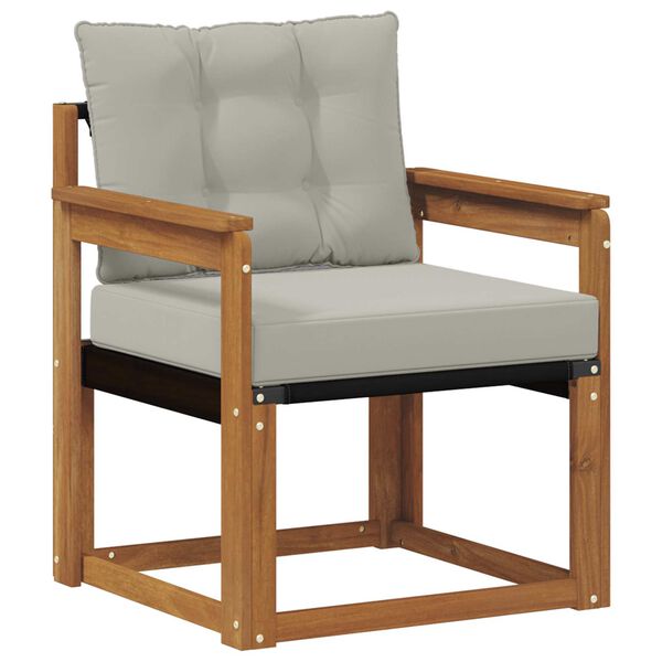 vidaXL Set di divani da esterno Legno di Acacia Massello e Textilene