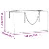 vidaXL Borsa Porta Cuscini da Giardino Nera 150x75x75 cm Polietilene