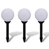 vidaXL Lampione Solare a LED da Giardino 20 cm 3 pz con Picchetto