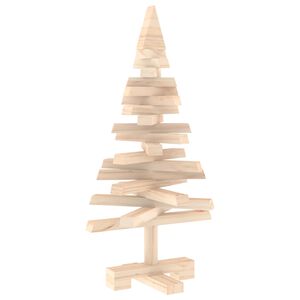 vidaXL Albero di Natale in legno KOTKA 60 cm Legno Massello di Pino