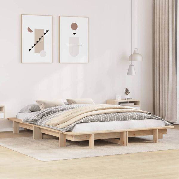 vidaXL Letto senza Materasso 120x200 cm in Legno Massello di Pino