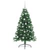 vidaXL Albero di Natale artificiale con luci integrate Verde 120 cm