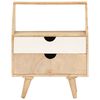 vidaXL Comodino 40x30x50 cm in Legno Massello di Mango