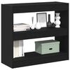 vidaXL Armadio per Libri Rovere nero 80 x 30 x 72 cm Legno multistrato