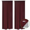 vidaXL Tende Oscuranti 2 Strati 2 pz 140 x 245 cm Bordeaux